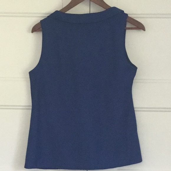 Banana Republic Blue Top with Ruffle Detail - Picture 2 of 5